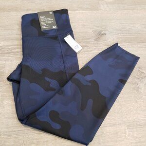 Brand New GAP Blue Camo Power Fit Ankle Leggings